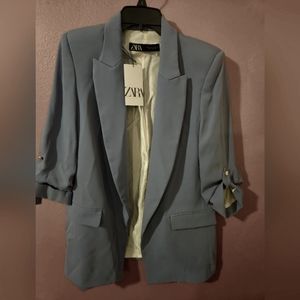 ZARA blue blazer NWT medium